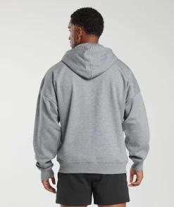 Heren Gymshark Sportjacks|Hoodies & Truien*Crest Oversized Zip Up Hoodie