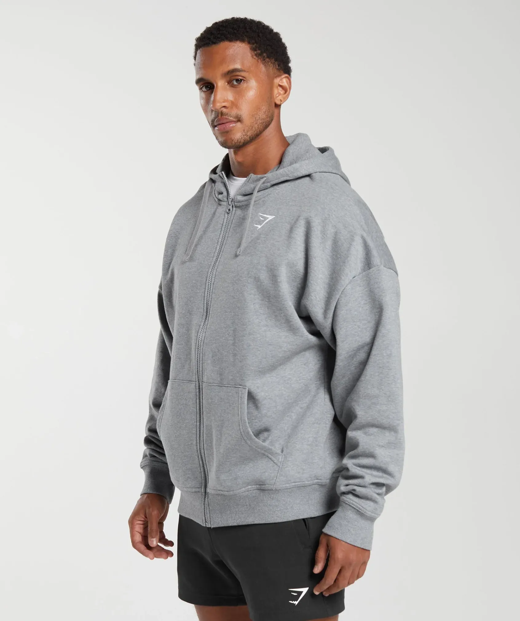Heren Gymshark Sportjacks|Hoodies & Truien*Crest Oversized Zip Up Hoodie