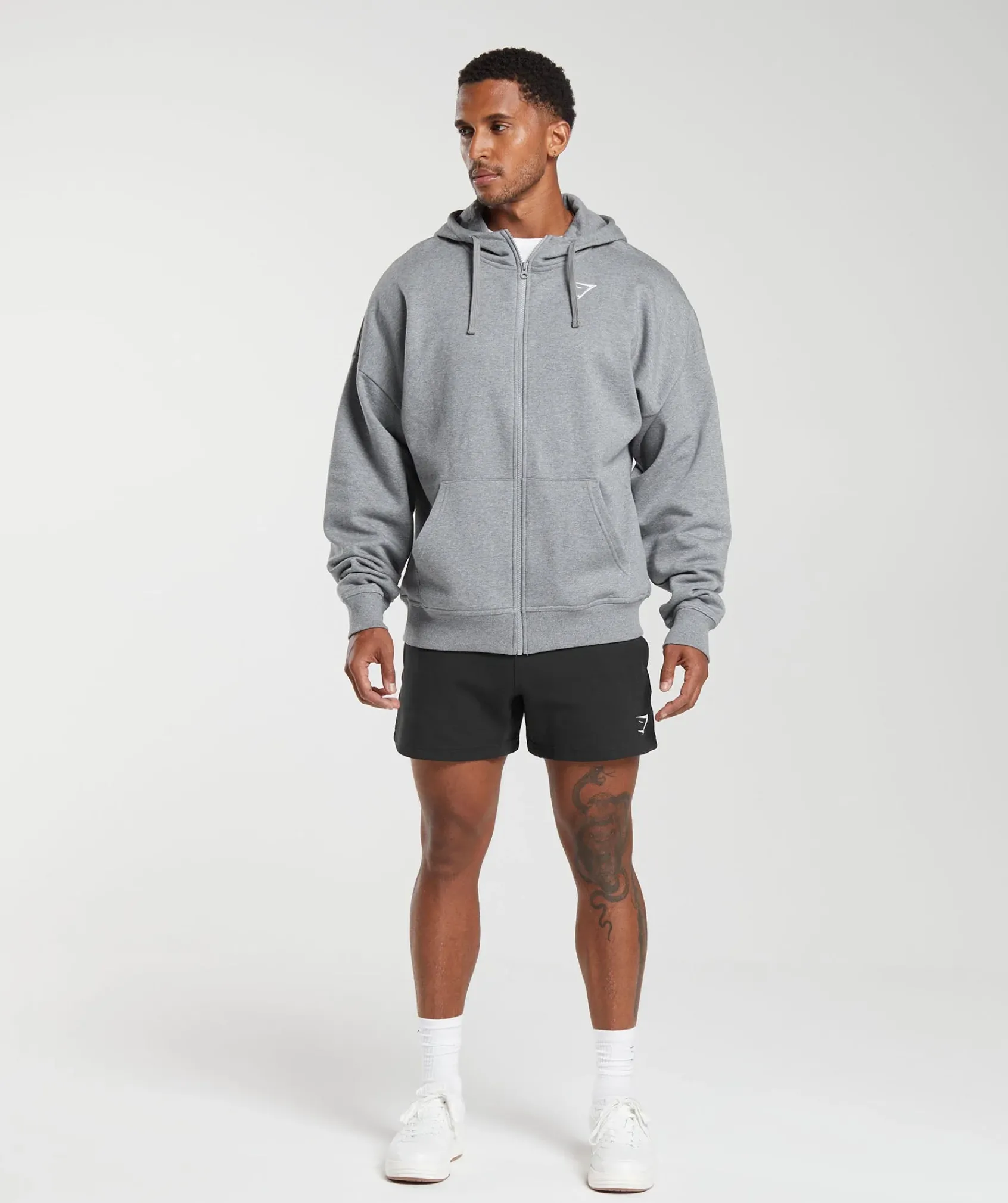Heren Gymshark Sportjacks|Hoodies & Truien*Crest Oversized Zip Up Hoodie