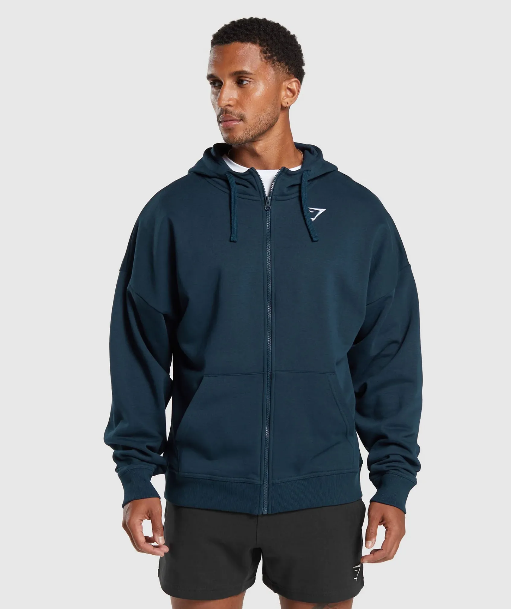 Heren Gymshark Sportjacks|Hoodies & Truien*Crest Oversized Zip Up Hoodie