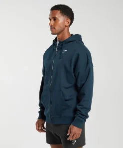 Heren Gymshark Sportjacks|Hoodies & Truien*Crest Oversized Zip Up Hoodie