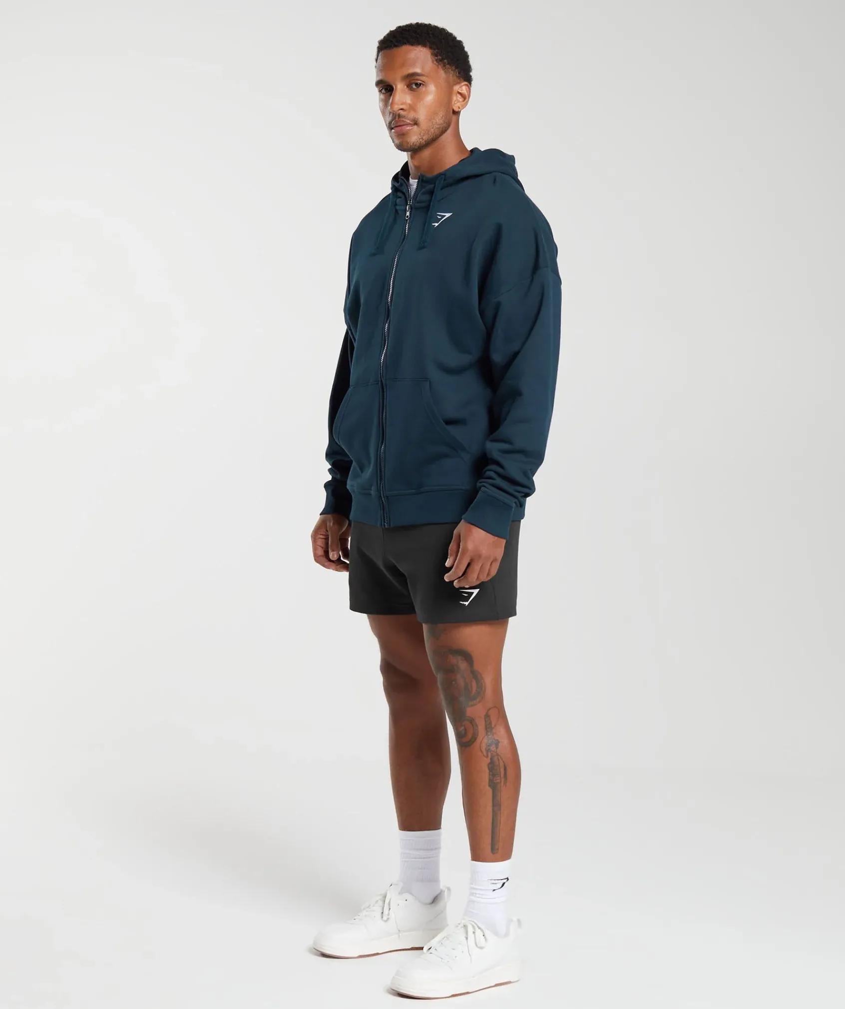 Heren Gymshark Sportjacks|Hoodies & Truien*Crest Oversized Zip Up Hoodie