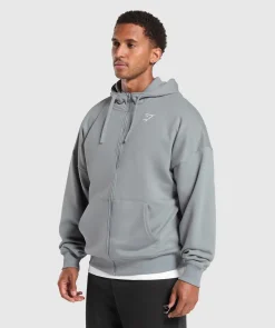 Heren Gymshark Sportjacks|Hoodies & Truien*Crest Oversized Zip Up Hoodie
