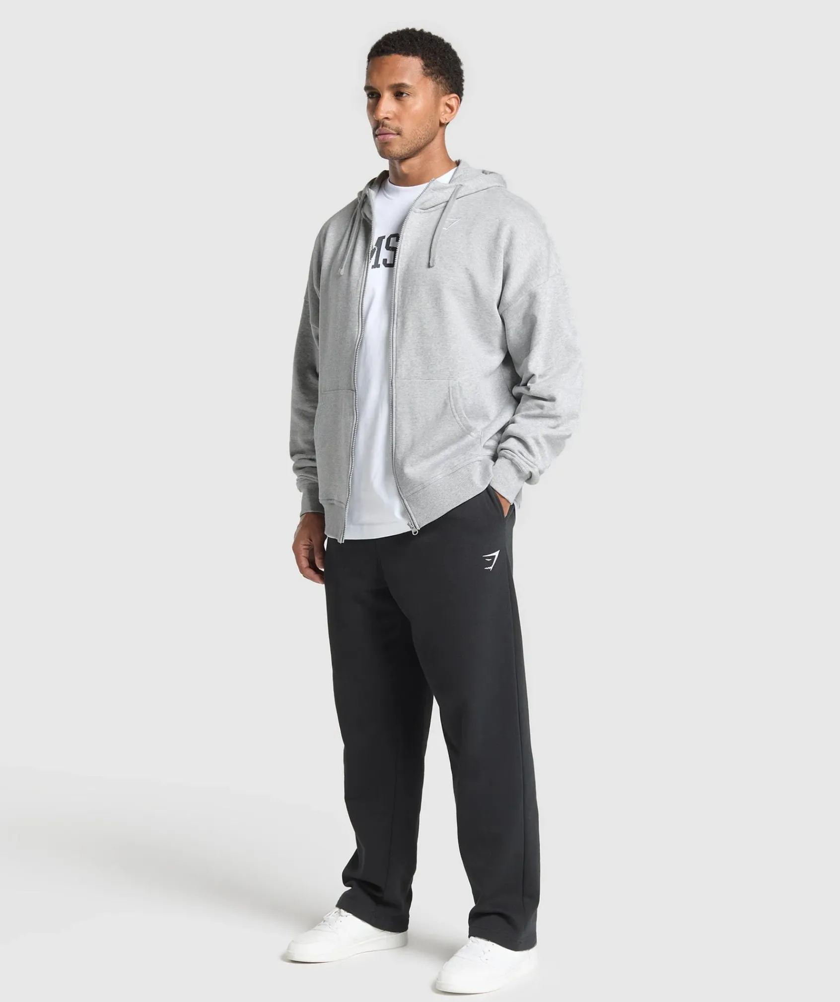 Heren Gymshark Hoodies & Truien|Sportjacks*Crest Oversized Zip Up Hoodie
