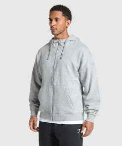 Heren Gymshark Hoodies & Truien|Sportjacks*Crest Oversized Zip Up Hoodie