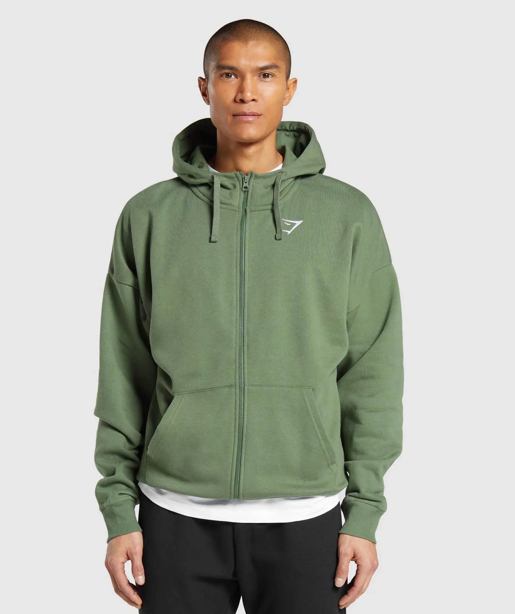 Heren Gymshark Hoodies & Truien*Crest Oversized Zip Up Hoodie