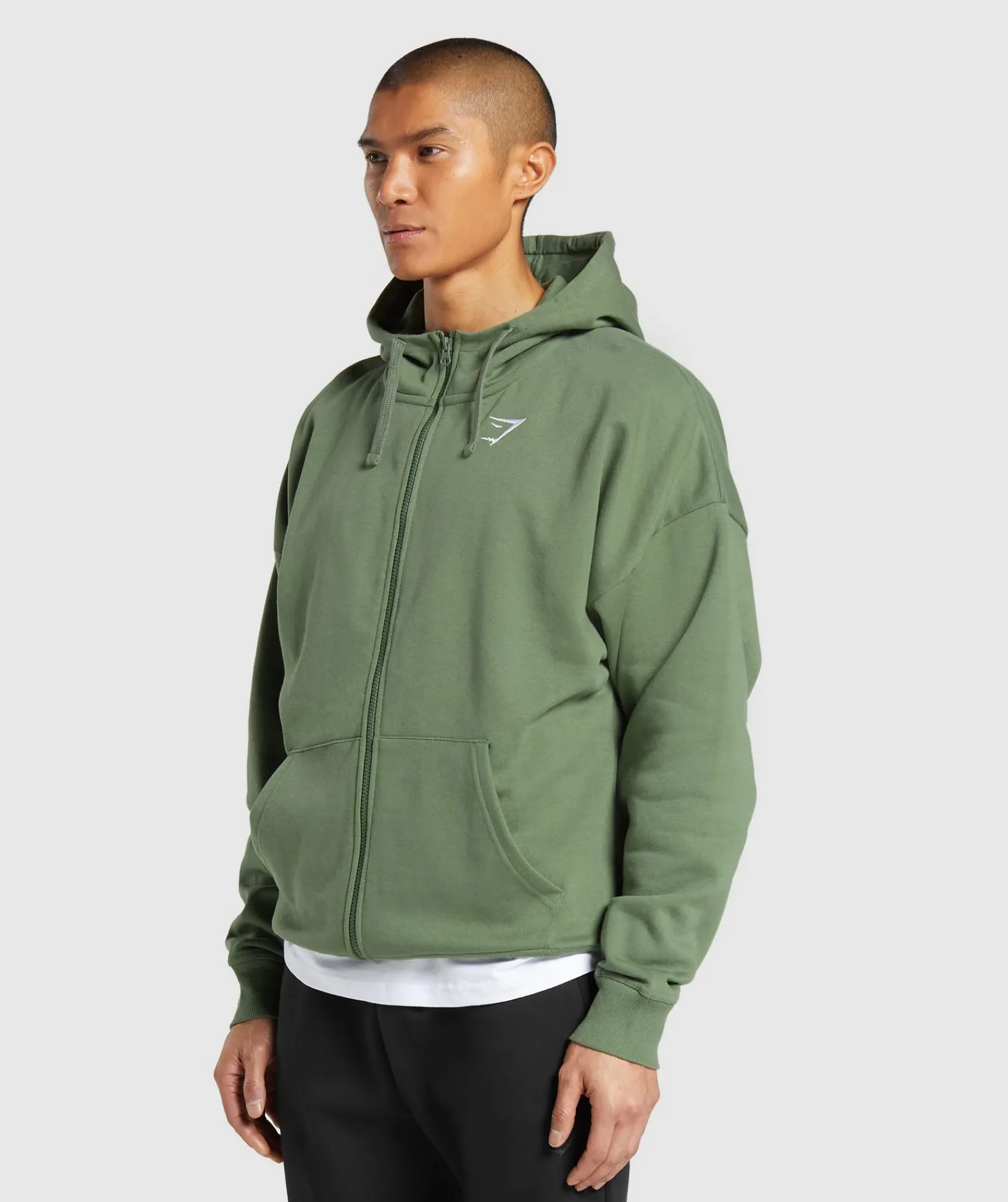 Heren Gymshark Hoodies & Truien*Crest Oversized Zip Up Hoodie