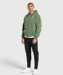 Heren Gymshark Hoodies & Truien*Crest Oversized Zip Up Hoodie