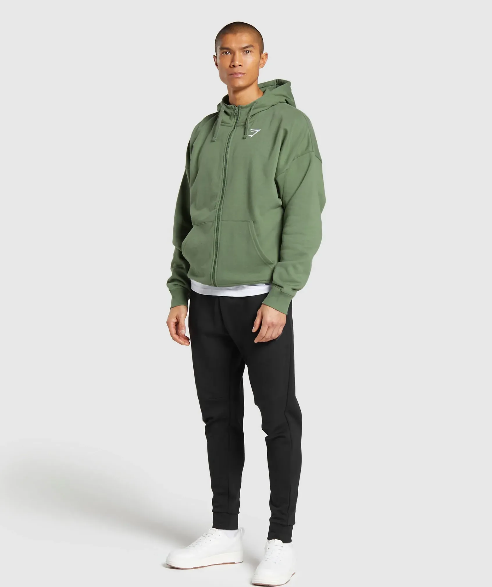 Heren Gymshark Hoodies & Truien*Crest Oversized Zip Up Hoodie