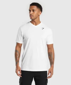 Heren Gymshark T-shirts*Crest V-Neck T Shirt