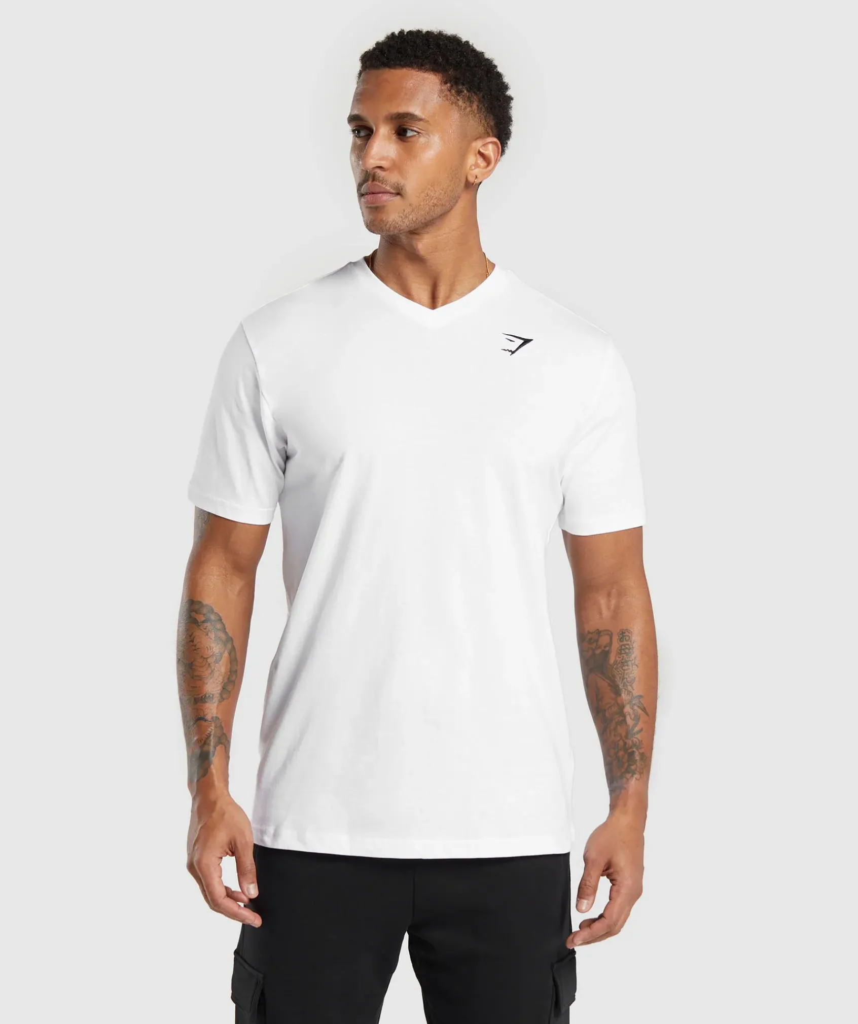 Heren Gymshark T-shirts*Crest V-Neck T Shirt