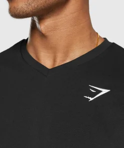 Heren Gymshark T-shirts*Crest V-Neck T Shirt