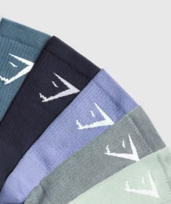 Gymshark Sportsokken|Crewsokken*Crew Socks 5pk