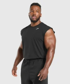 Heren Gymshark Tanktops|T-shirts*Critical Cut Off Tank