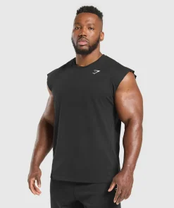 Heren Gymshark Tanktops|T-shirts*Critical Cut Off Tank