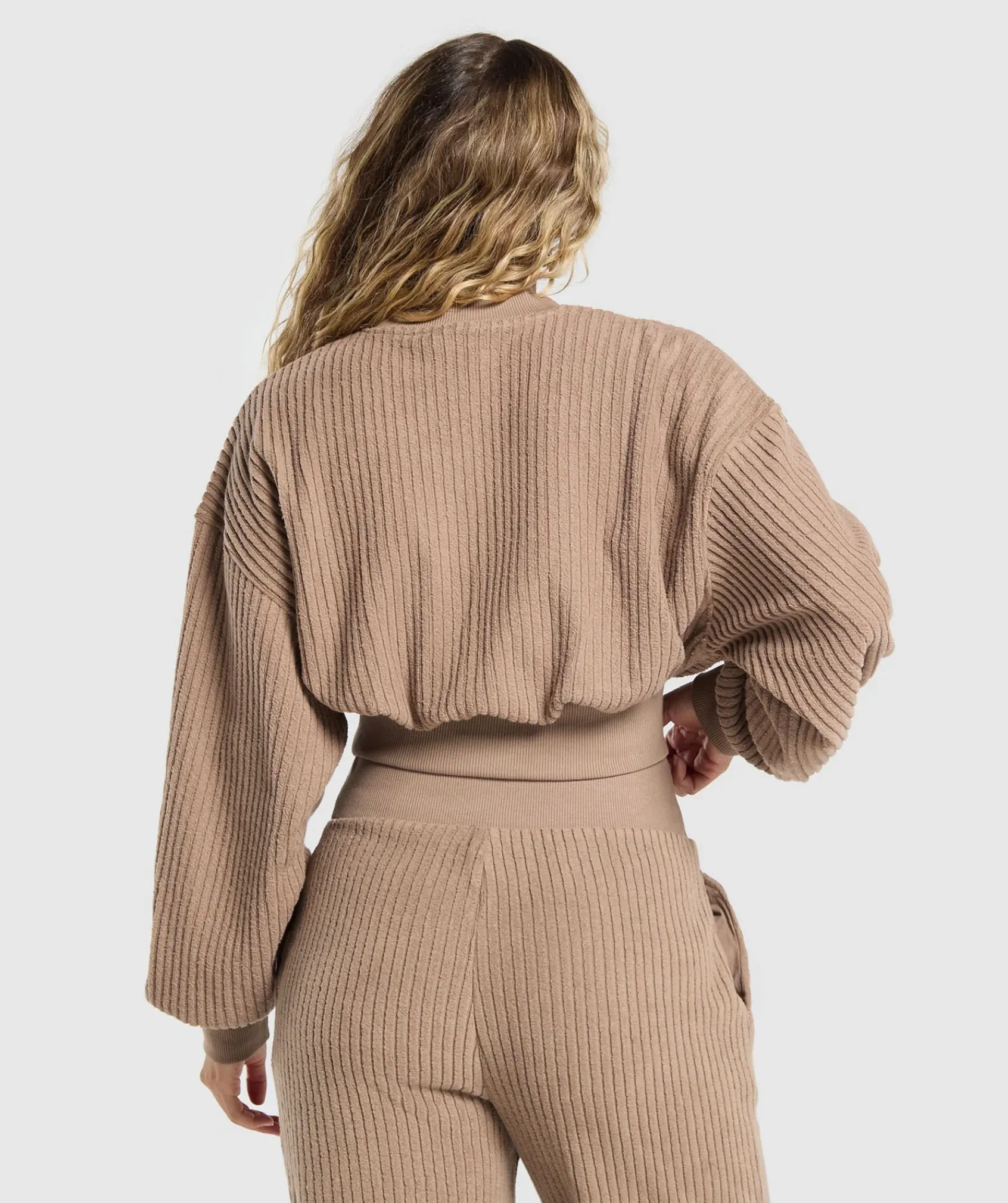 DAMES Gymshark Hoodies & Truien*Cropped Cord Sweater