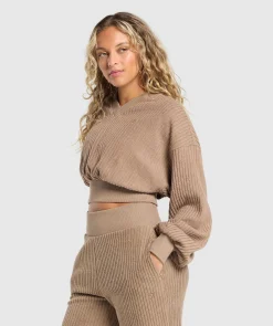 DAMES Gymshark Hoodies & Truien*Cropped Cord Sweater