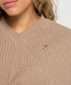 DAMES Gymshark Hoodies & Truien*Cropped Cord Sweater