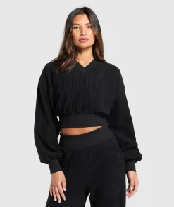 DAMES Gymshark Hoodies & Truien*Cropped Cord Sweater