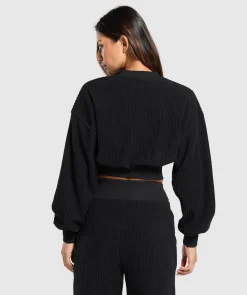 DAMES Gymshark Hoodies & Truien*Cropped Cord Sweater