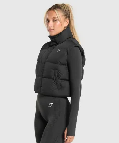 DAMES Gymshark Outerwear|Sportjacks*Cropped Midi Gilet