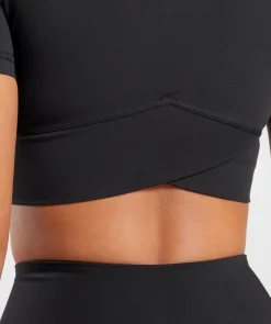 DAMES Gymshark Croptops|T-shirts*Crossover Crop Top