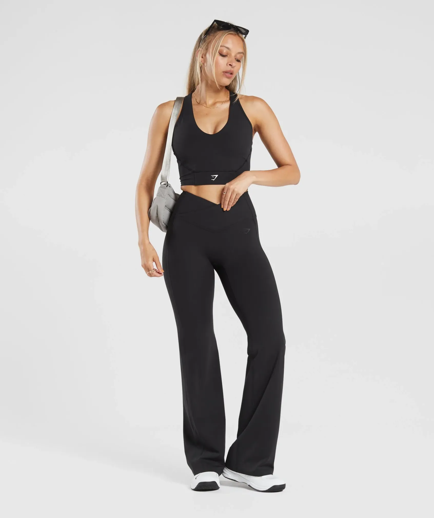 DAMES Gymshark Bedekkende Sportkleding|Leggings*Crossover Regular Flared Leggings