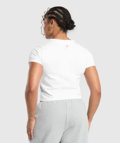 DAMES Gymshark Croptops|T-shirts*Diamante Baby Tee