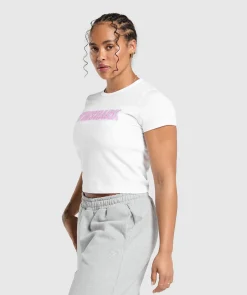 DAMES Gymshark Croptops|T-shirts*Diamante Baby Tee