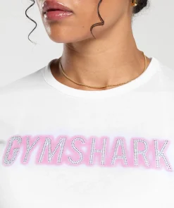 DAMES Gymshark Croptops|T-shirts*Diamante Baby Tee