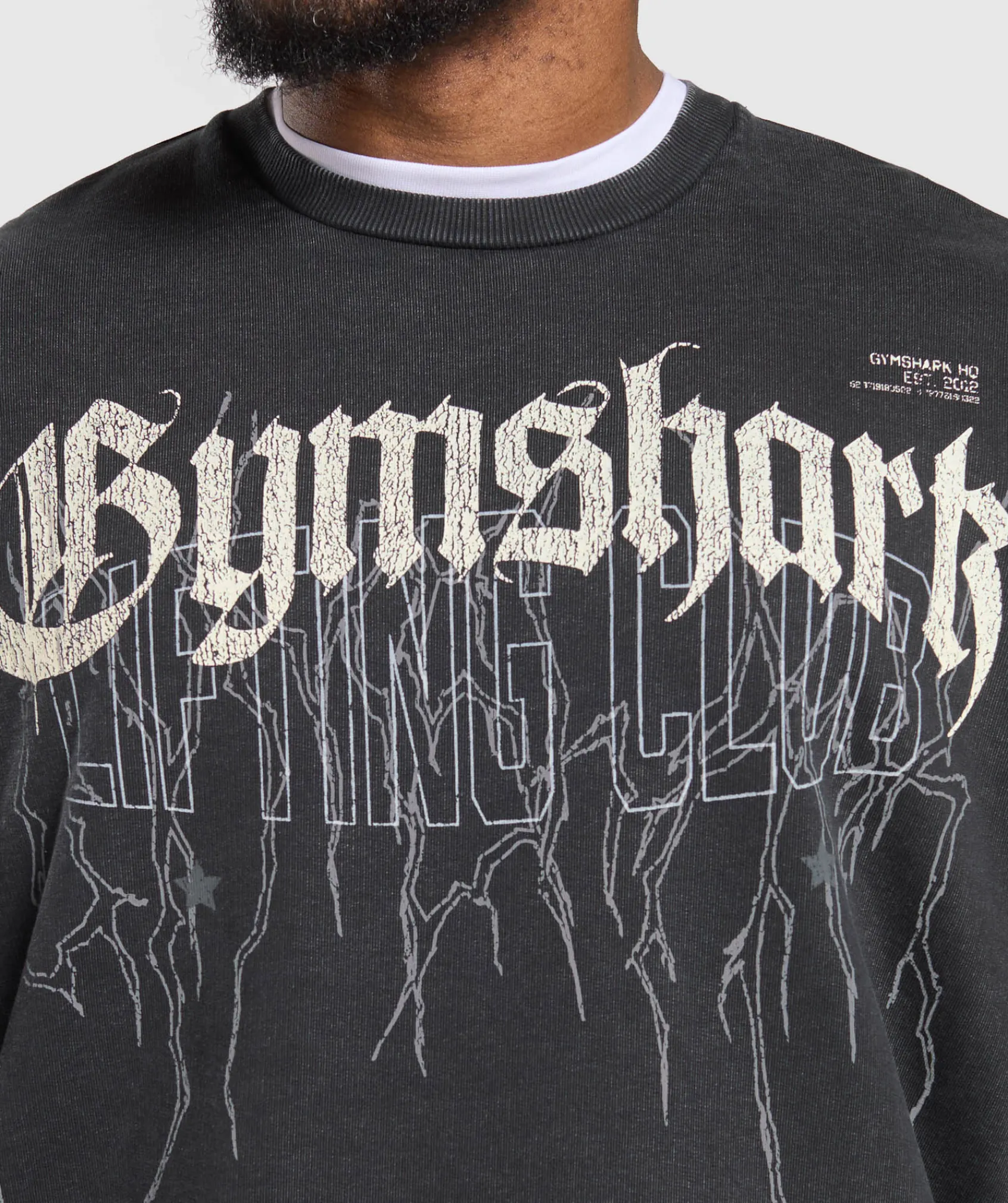 Heren Gymshark Hoodies & Truien*Distressed Graphic Crew