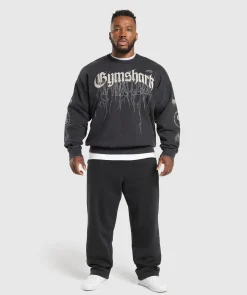 Heren Gymshark Hoodies & Truien*Distressed Graphic Crew