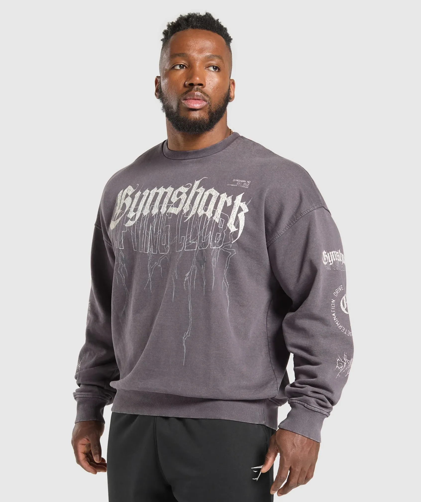 Heren Gymshark Hoodies & Truien*Distressed Graphic Crew