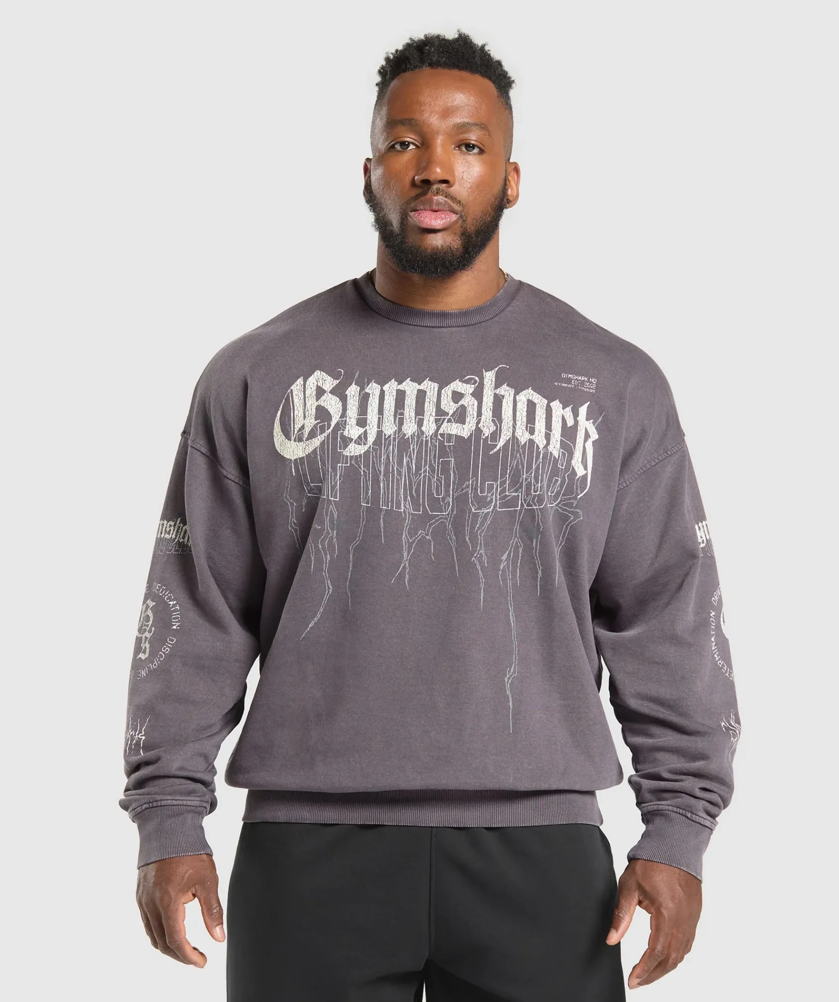 Heren Gymshark Hoodies & Truien*Distressed Graphic Crew
