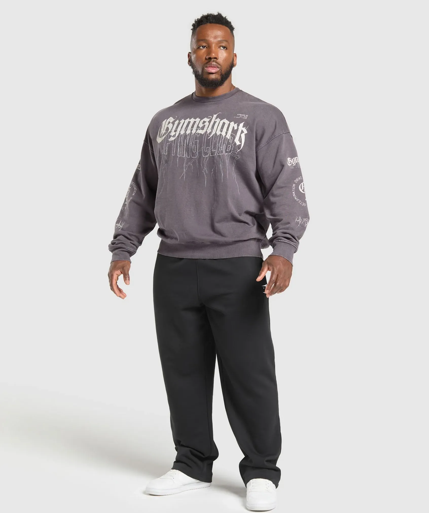 Heren Gymshark Hoodies & Truien*Distressed Graphic Crew