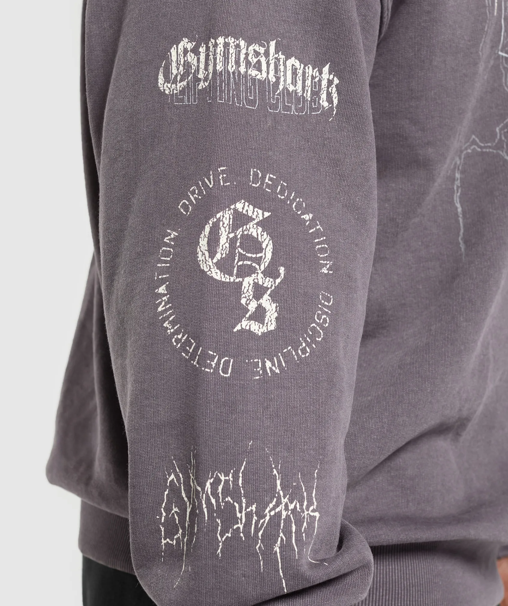 Heren Gymshark Hoodies & Truien*Distressed Graphic Crew
