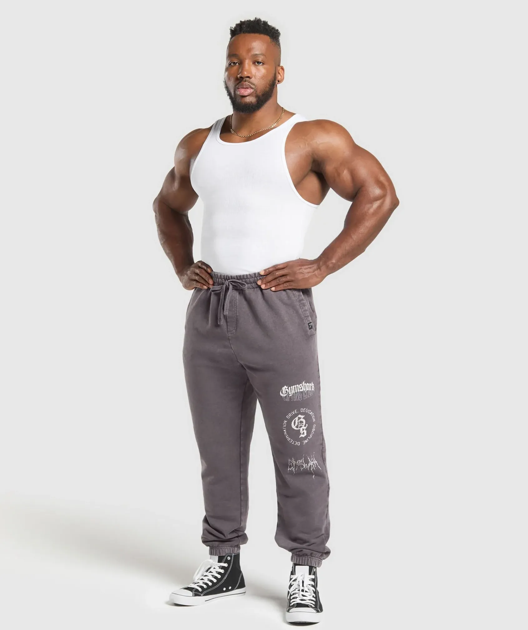Heren Gymshark Joggingbroeken*Distressed Graphic Joggers
