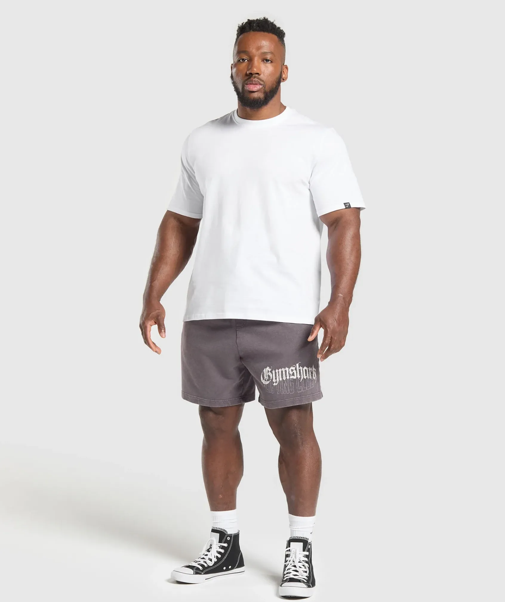 Heren Gymshark Shorts*Distressed Graphic 7" Shorts