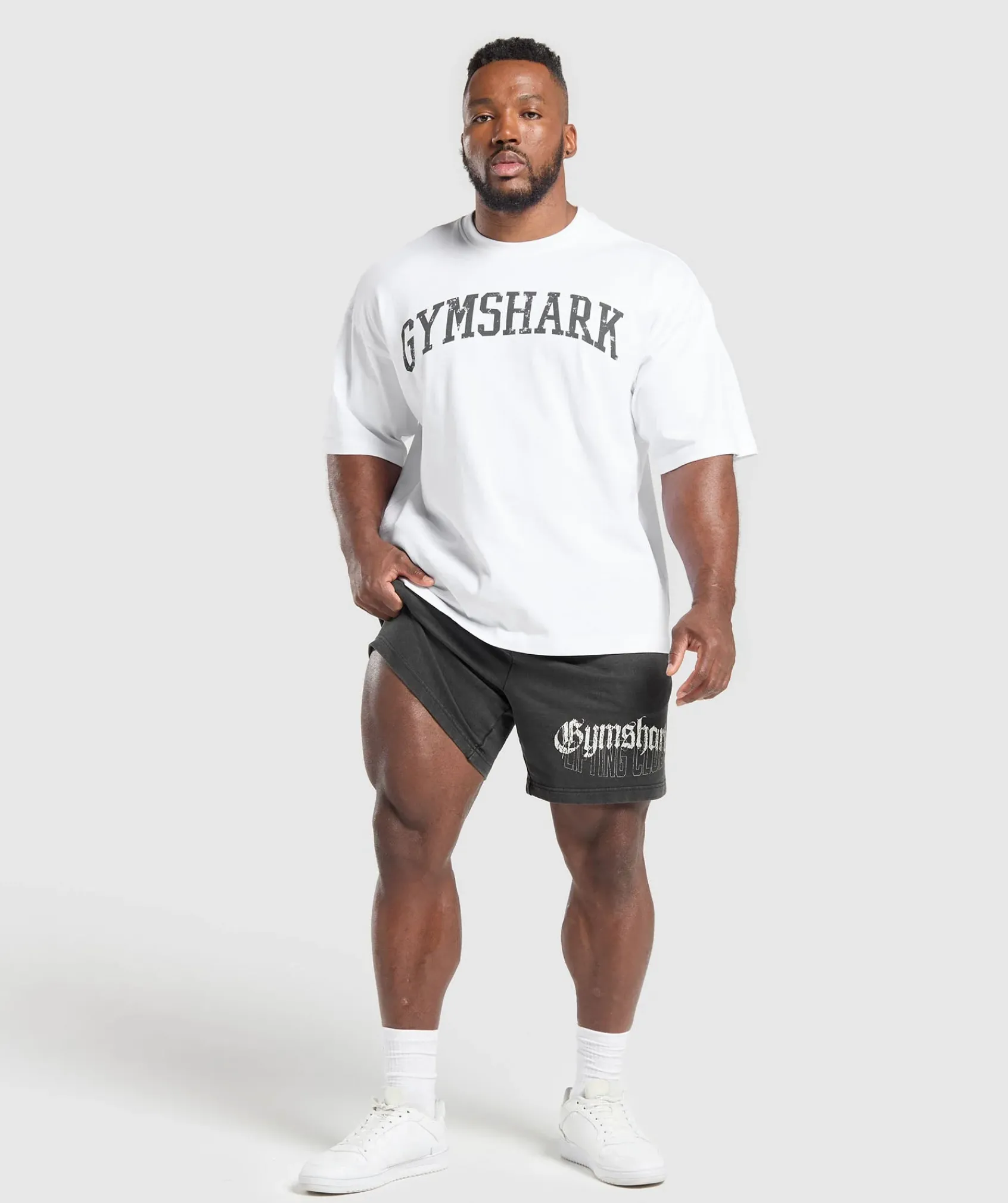 Heren Gymshark Shorts*Distressed Graphic 7" Shorts