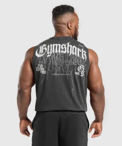 Heren Gymshark Tanktops*Distressed Graphic Tank