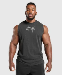 Heren Gymshark Tanktops*Distressed Graphic Tank