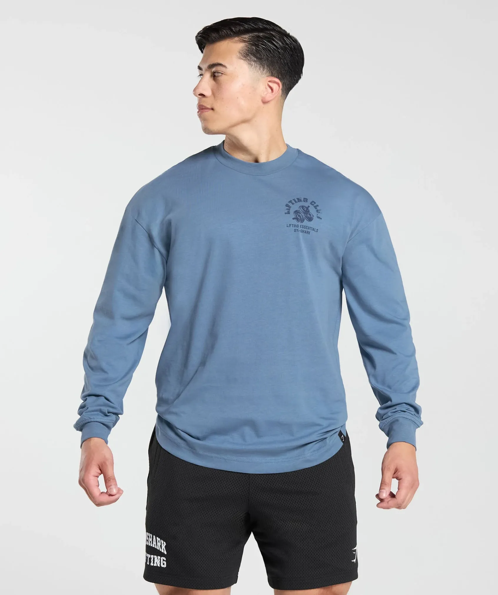 Heren Gymshark T-shirts*Dumbbells Long Sleeve T-Shirt