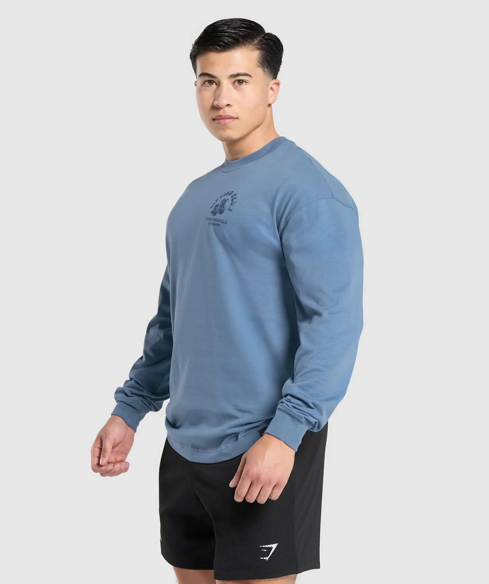 Heren Gymshark T-shirts*Dumbbells Long Sleeve T-Shirt
