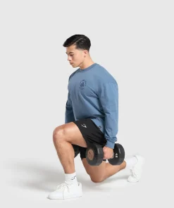 Heren Gymshark T-shirts*Dumbbells Long Sleeve T-Shirt