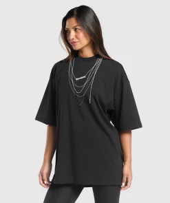 DAMES Gymshark T-shirts*Elevate Chain Oversized T-Shirt