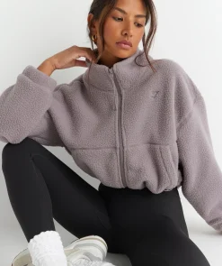 DAMES Gymshark Outerwear|Sportjacks*Elevate Fleece Midi Jacket
