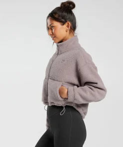 DAMES Gymshark Outerwear|Sportjacks*Elevate Fleece Midi Jacket