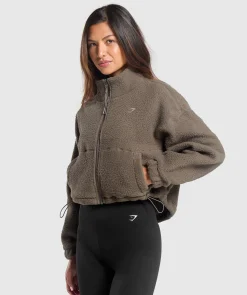 DAMES Gymshark Outerwear|Sportjacks*Elevate Fleece Midi Jacket
