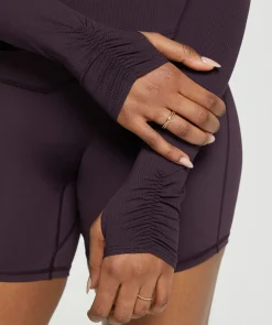 DAMES Gymshark T-shirts*Elevate Long Sleeve Ruched Top