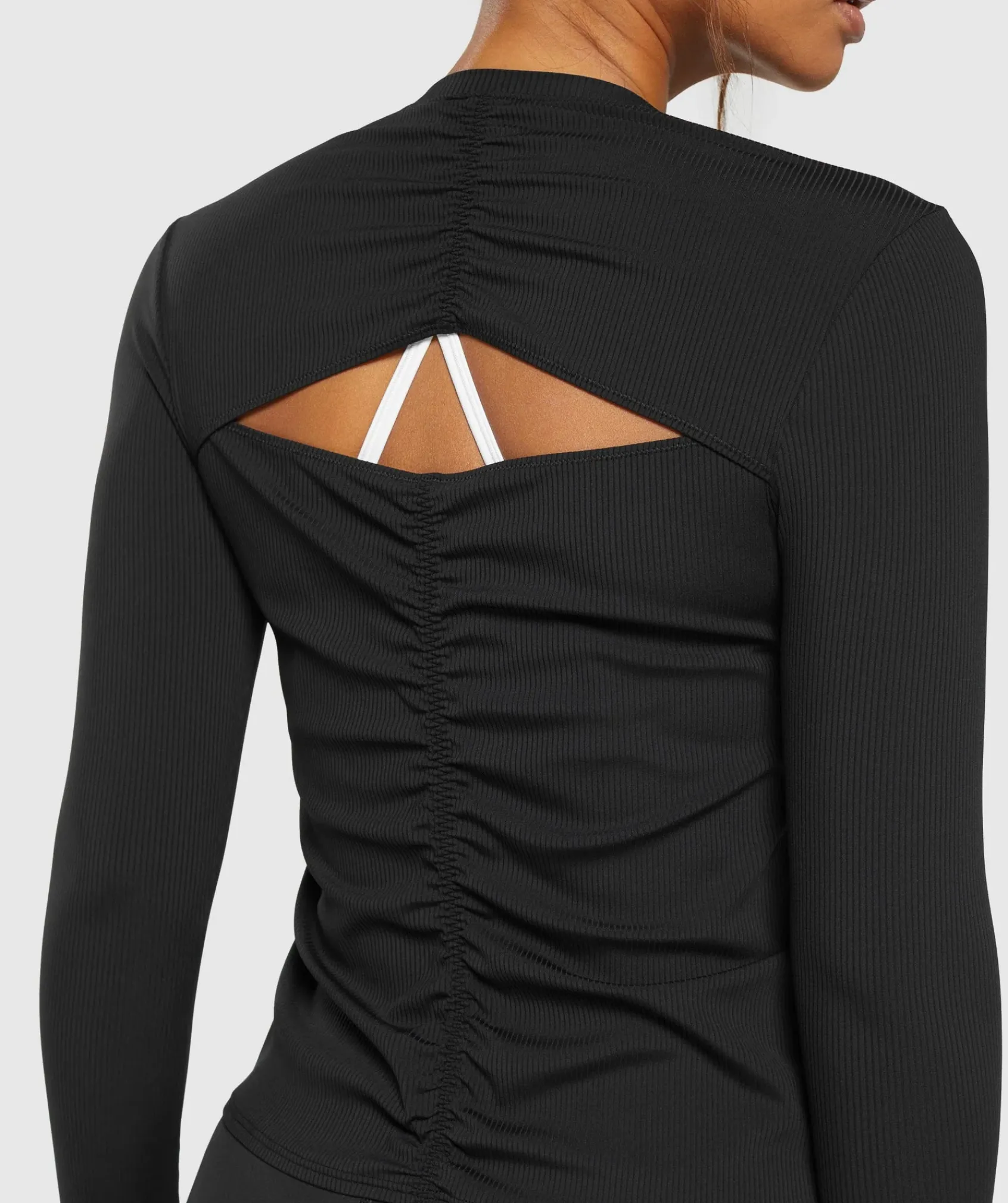 DAMES Gymshark T-shirts*Elevate Long Sleeve Ruched Top